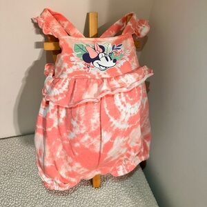 Disney Baby Minnie Mouse Baby Girl Set of 2 Rompers